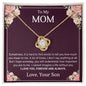 TO MY MOM - MOTHER'S DAY GIFT FROM SON - LOVE KNOT NECKLACE