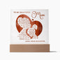 TO MY BEAUTIFUL MOM - HAPPY MOTHER'S DAY FROM DAUGHTER - ACRYLIC SQUARE PLAQUE