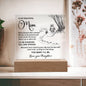 TO MY BEAUTIFUL MOM - HAPPY MOTHER'S DAY FROM DAUGHTER- ACRYLIC SQUARE PLAQUE