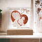 TO MY BEAUTIFUL MOM - HAPPY MOTHER'S DAY FROM DAUGHTER - ACRYLIC SQUARE PLAQUE