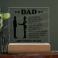 Father's Day Special Gift - Happy Father's Day - Acrylic Square Plaque