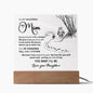 TO MY BEAUTIFUL MOM - HAPPY MOTHER'S DAY FROM DAUGHTER- ACRYLIC SQUARE PLAQUE