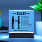 Father's Day Special Gift - Happy Father's Day - Acrylic Square Plaque