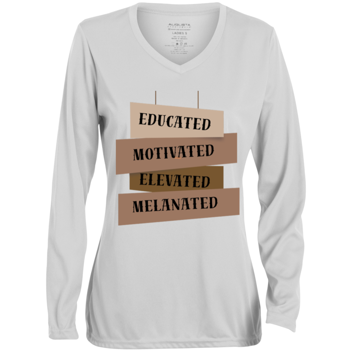 EDUCATED| LADIES LONC SLEEVE TSHIRT