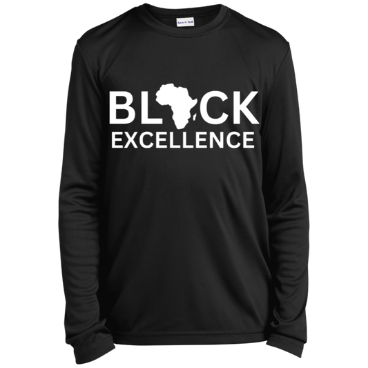 BLACK Excellence YOUTH LONG SLEEVE TSHIRTS