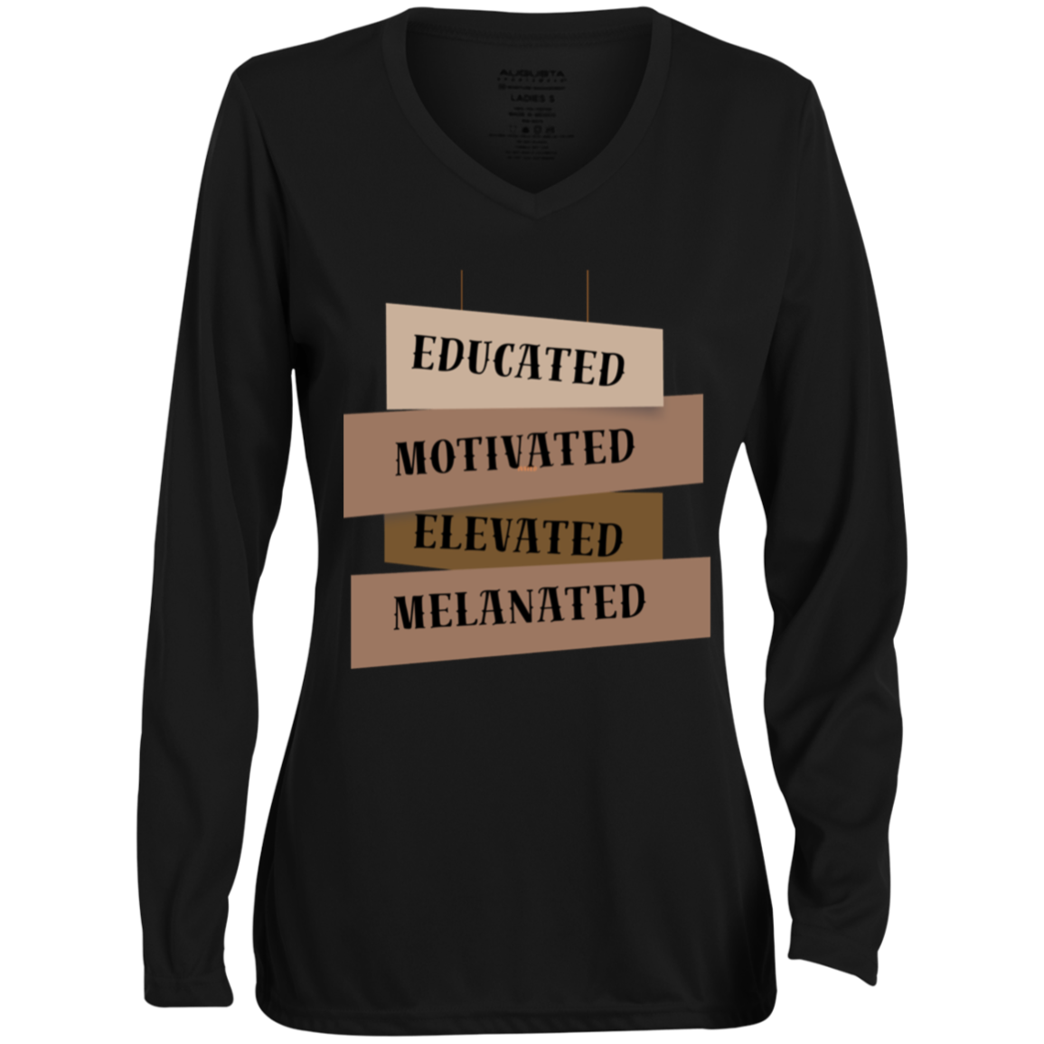 EDUCATED| LADIES LONC SLEEVE TSHIRT