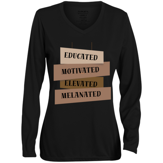 EDUCATED| LADIES LONC SLEEVE TSHIRT