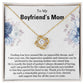 TO MY BOYFRIEND'S MOM - HAPPY MOTHER'S DAY - LOVE KNOT  NECKLACE