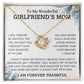 TO MY GIRLFRIEND'S MOM - MOTHER'S DAY BEST GIFT - LOVE KNOT NECKLACE
