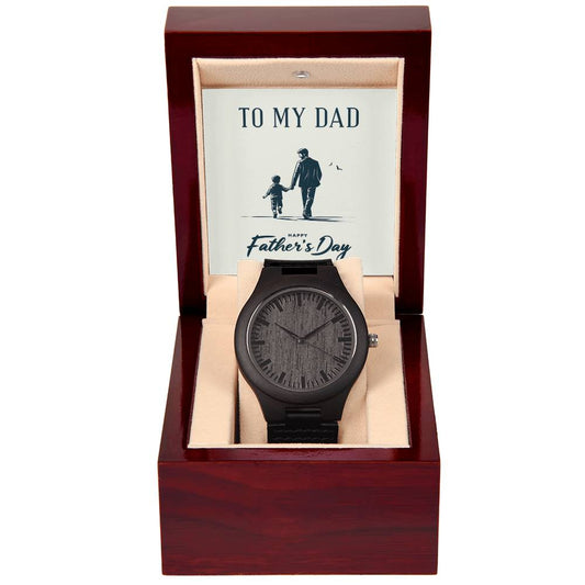 Father's Day Special Gift - Happy Father's Day - Wooden Watch