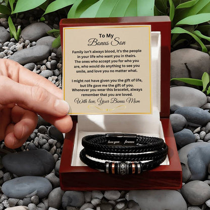 To My Bonus Son | Love You Forever Bracelet